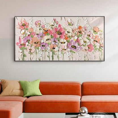 Colourful Flowers 100% Hand Painted Oil Painting