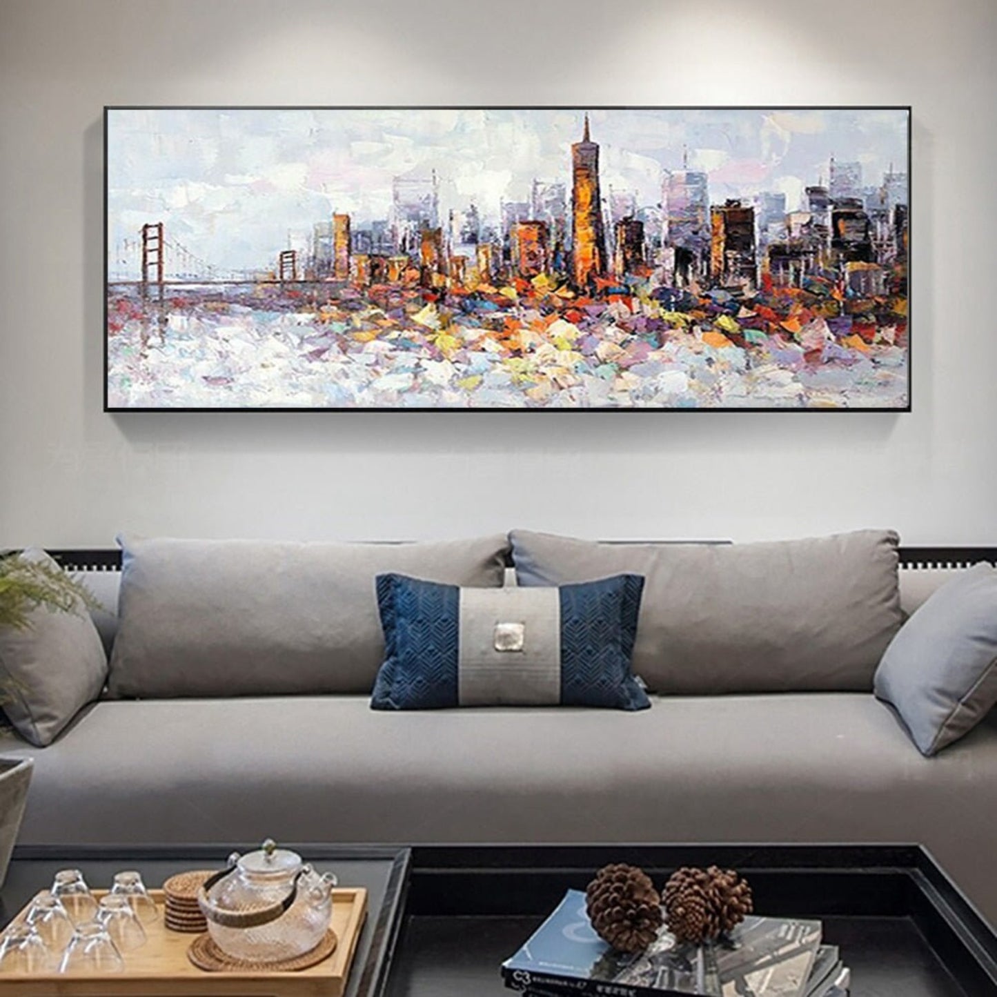 Beautiful London City 100% Hand Painted Wall Art