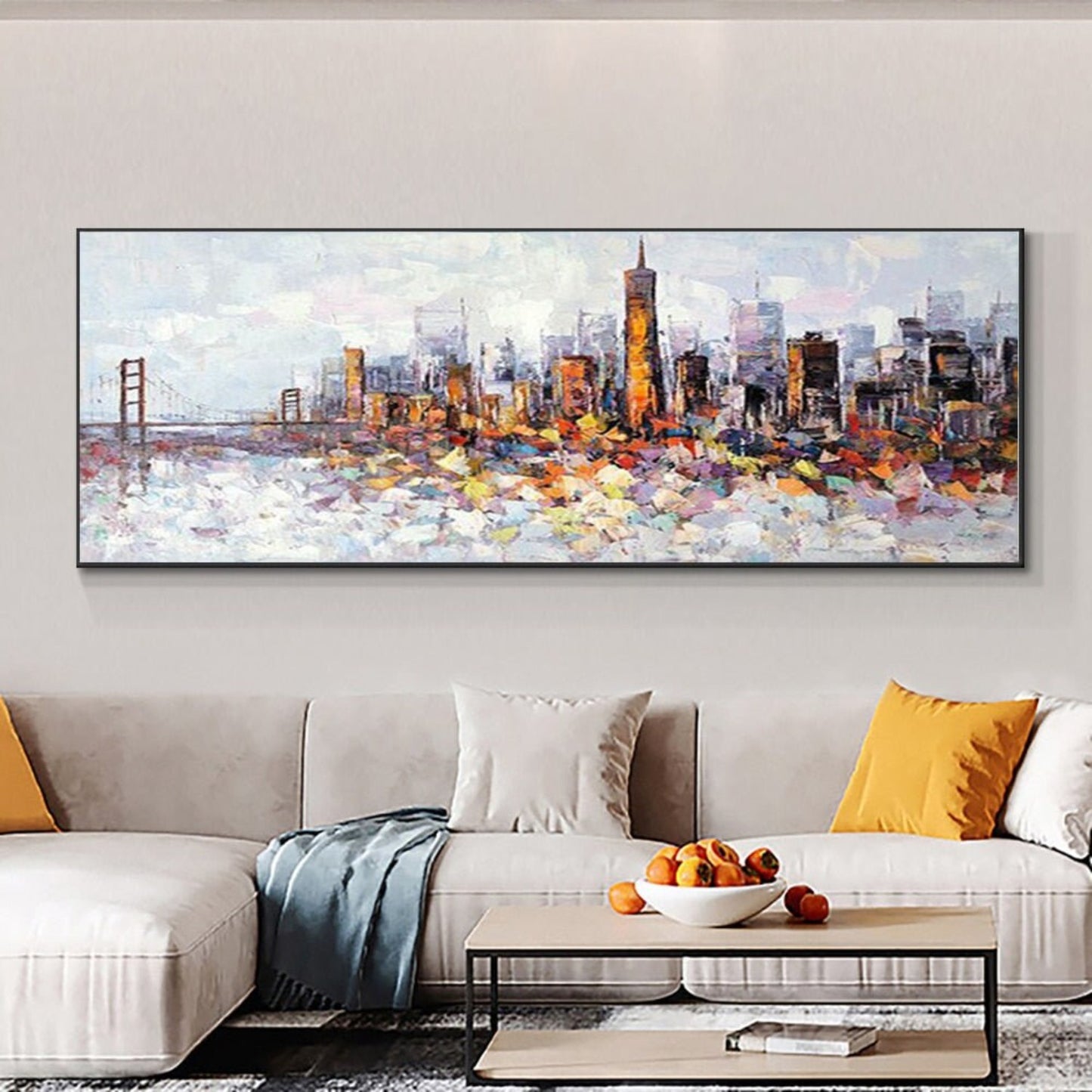 Beautiful London City 100% Hand Painted Wall Art