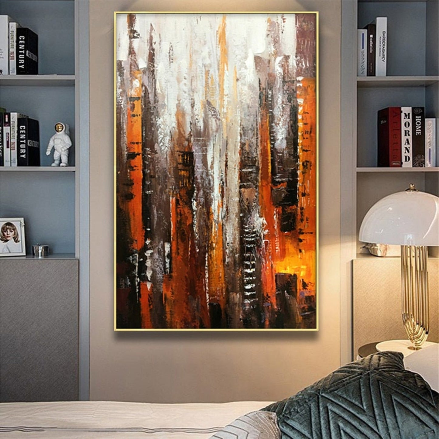 Modern Metropolis Cityscape 100% Hand Painted Art