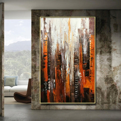 Modern Metropolis Cityscape 100% Hand Painted Art