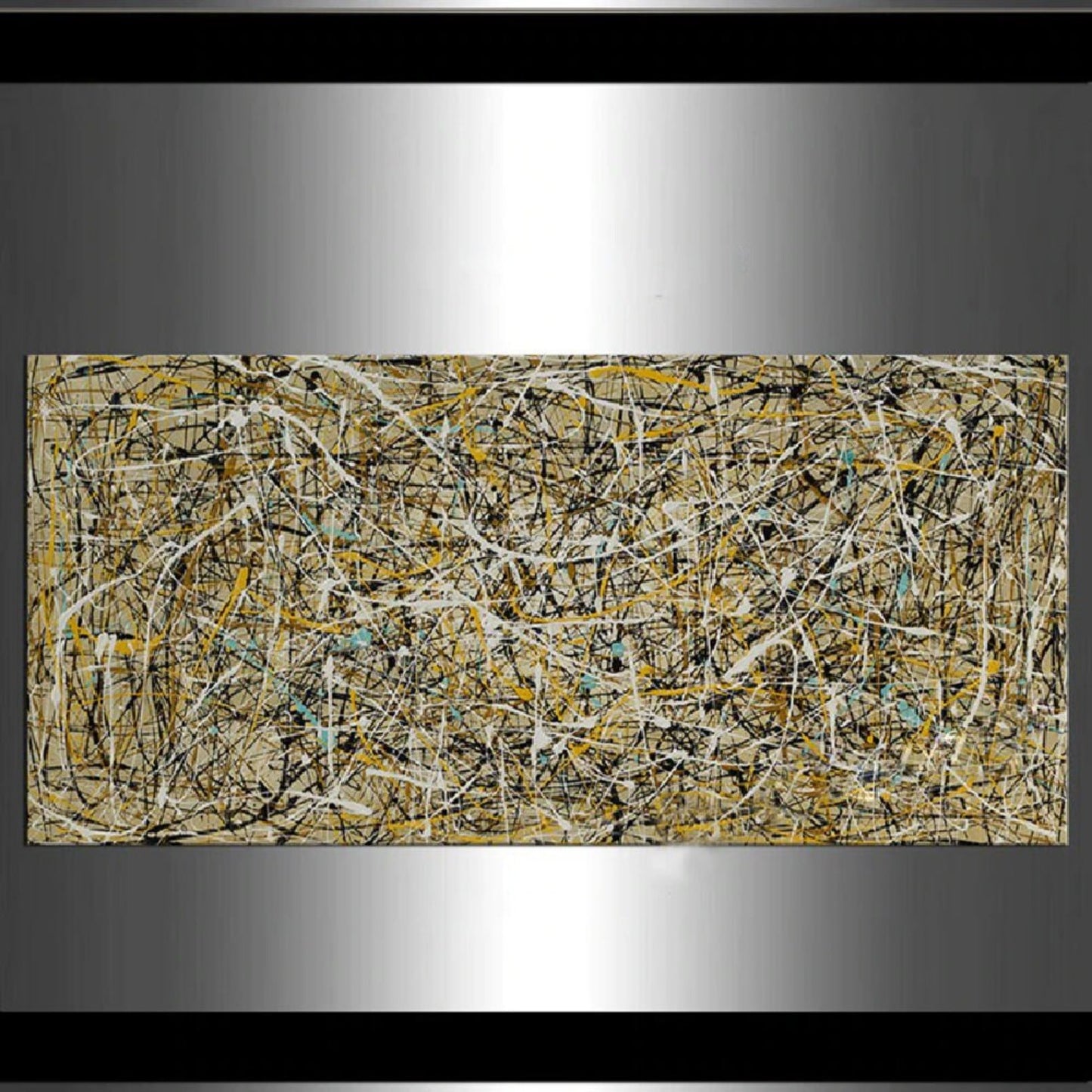 Modern Perfect Drip Jackson Pollock Abstract Art