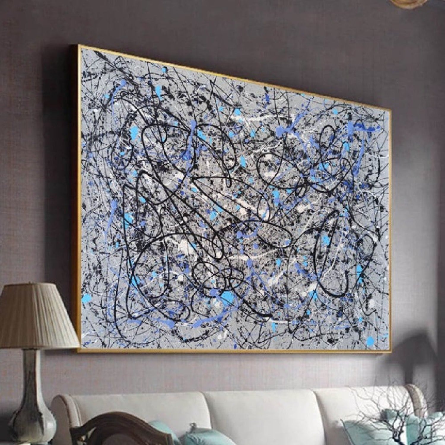 Original Jackson Pollock Style Drip Painting