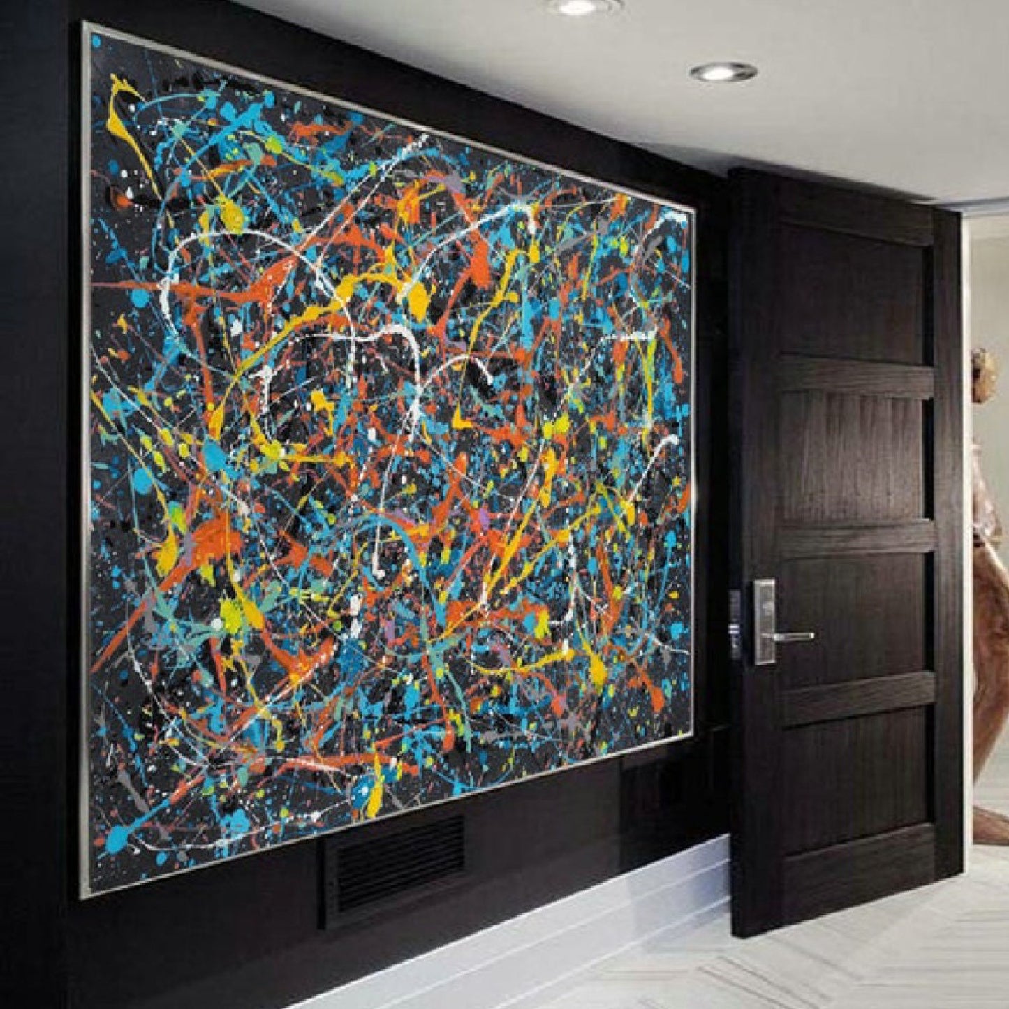 100% Hand Painted Iconic Jackson Pollock Art