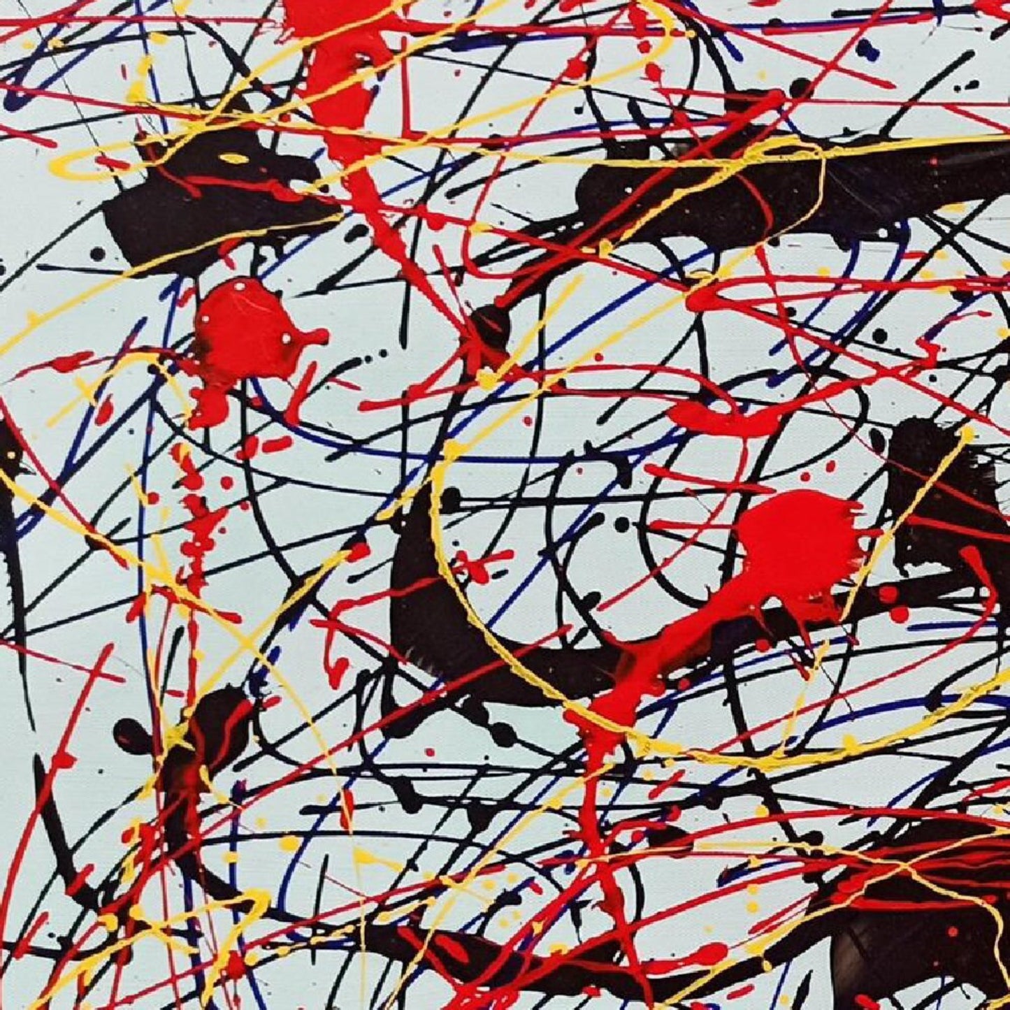 Modern Jackson Pollock 100% Hand Painted Wall Art