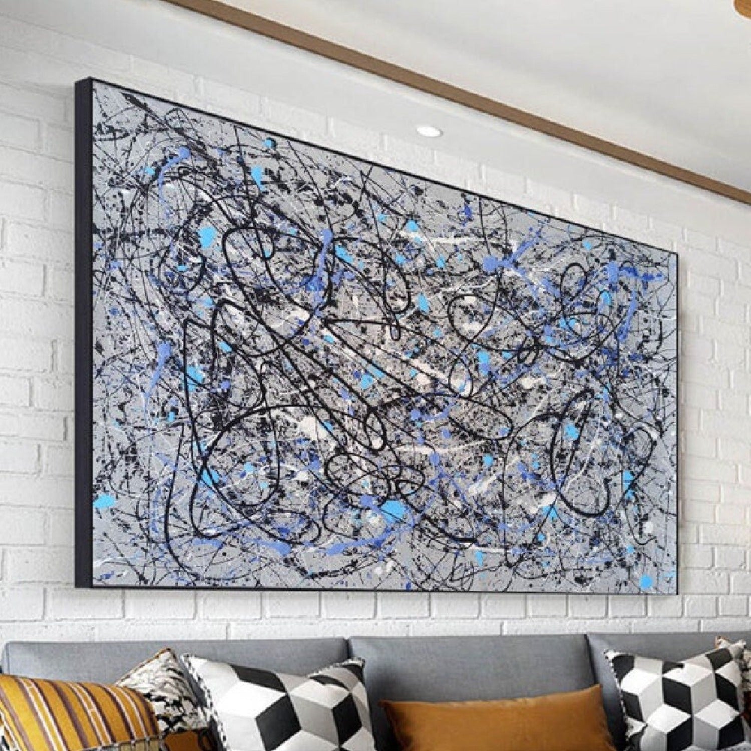 Original Jackson Pollock Style Drip Painting