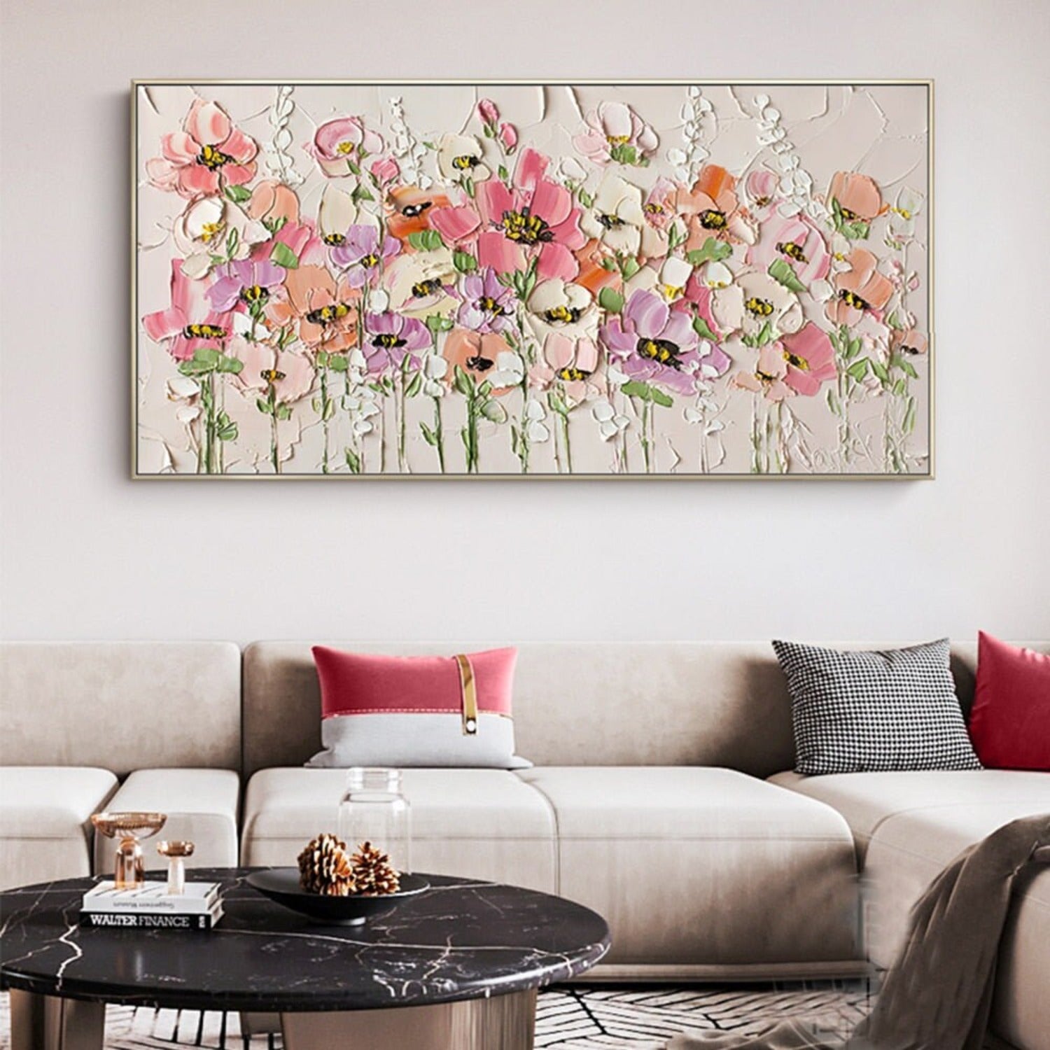 Colourful Flowers 100% Hand Painted Oil Painting