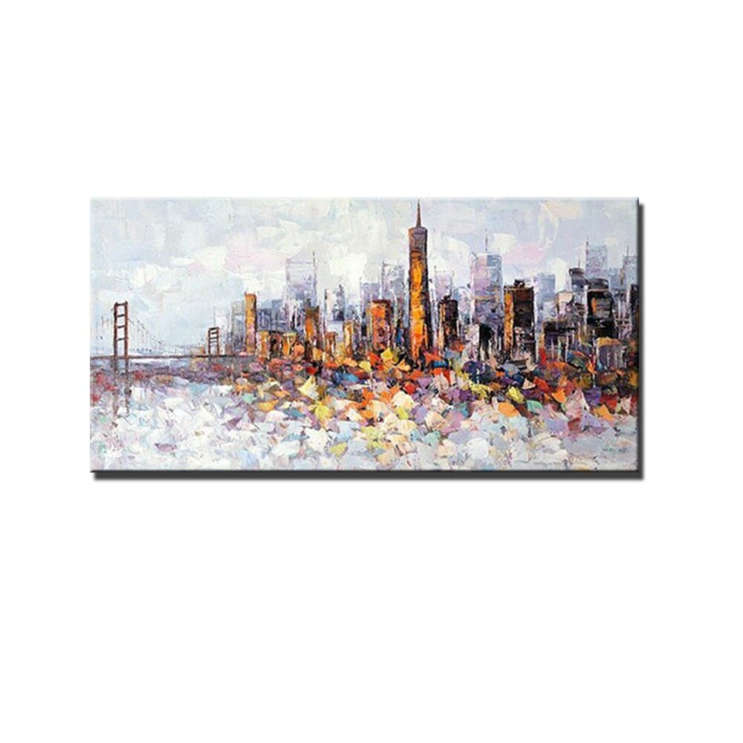 Beautiful London City 100% Hand Painted Wall Art