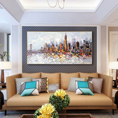 Beautiful London City 100% Hand Painted Wall Art