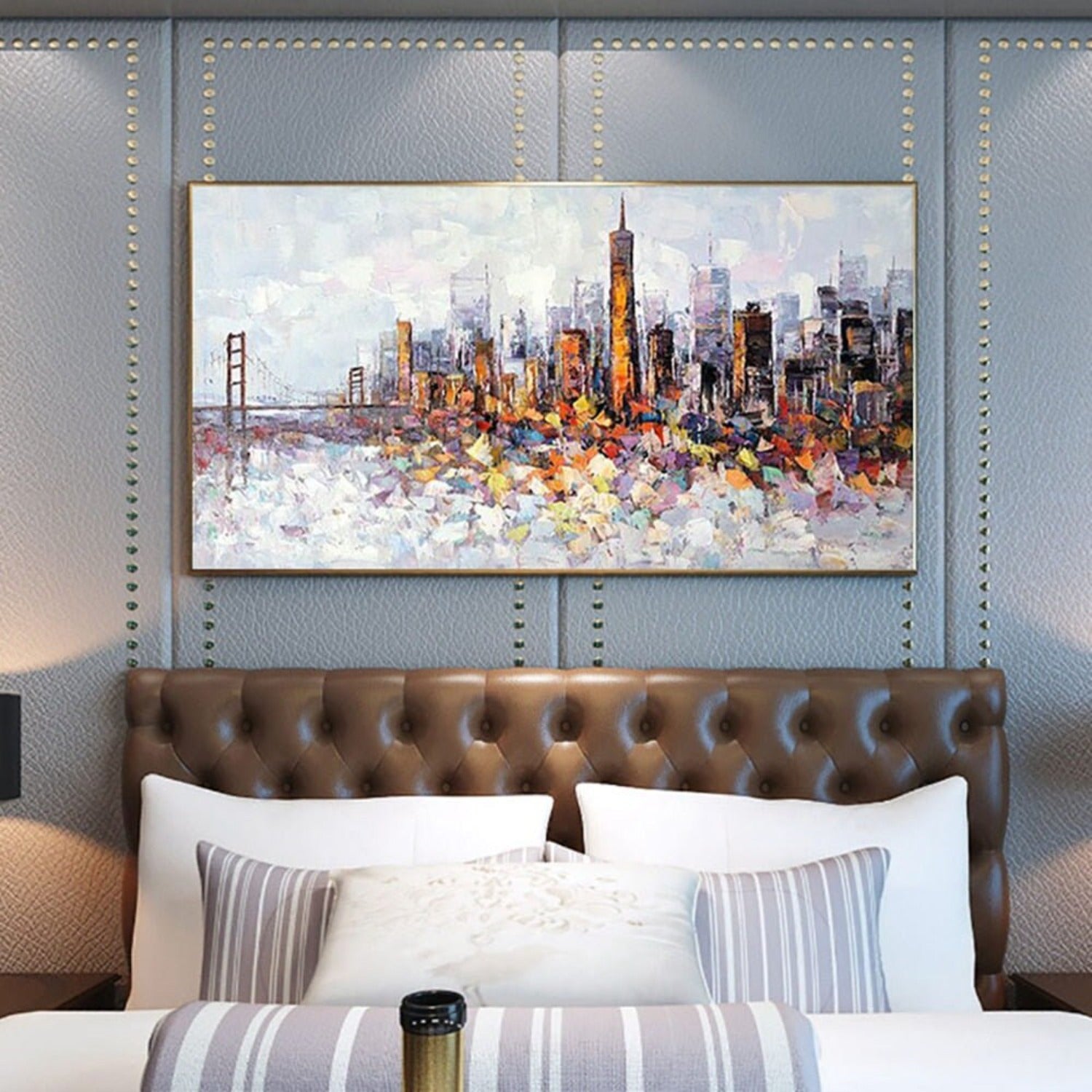 Beautiful London City 100% Hand Painted Wall Art