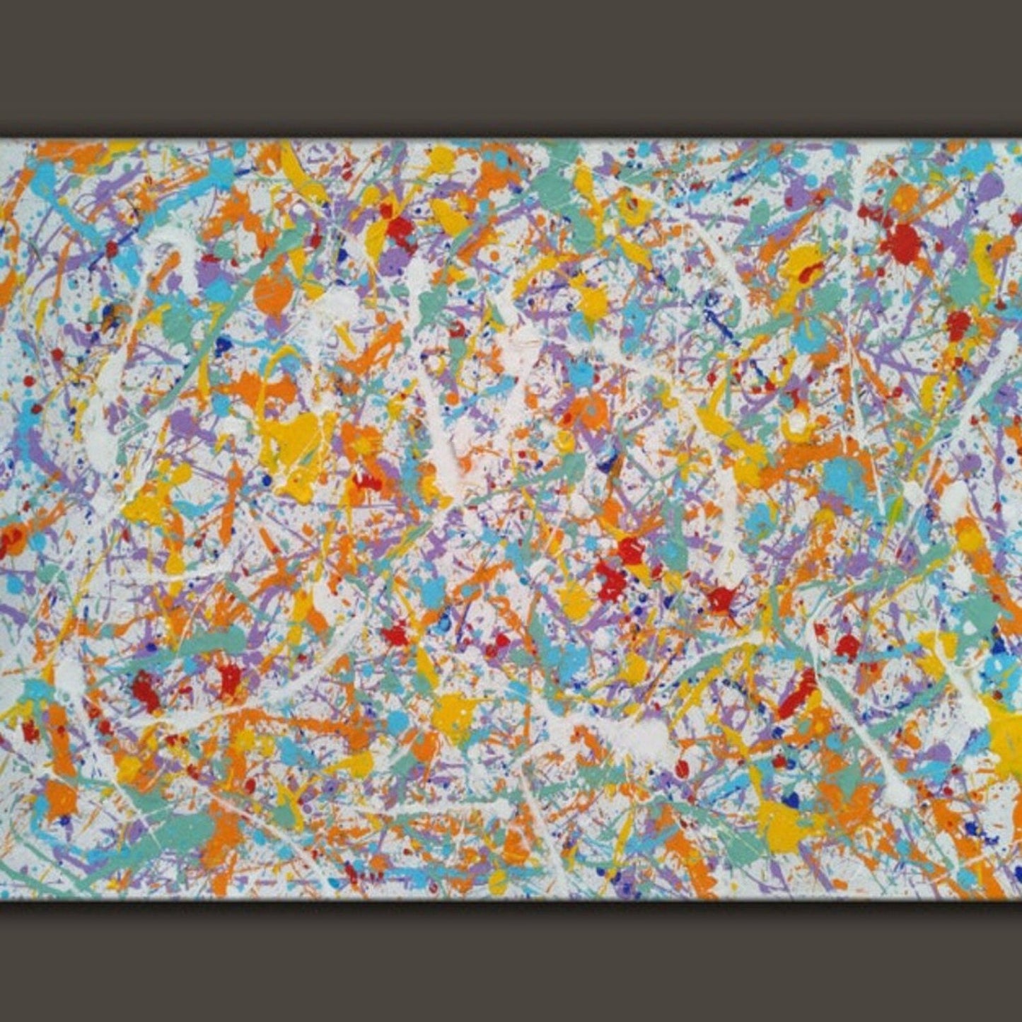 Original Acrylic Pollock Style Modern Oil Painting