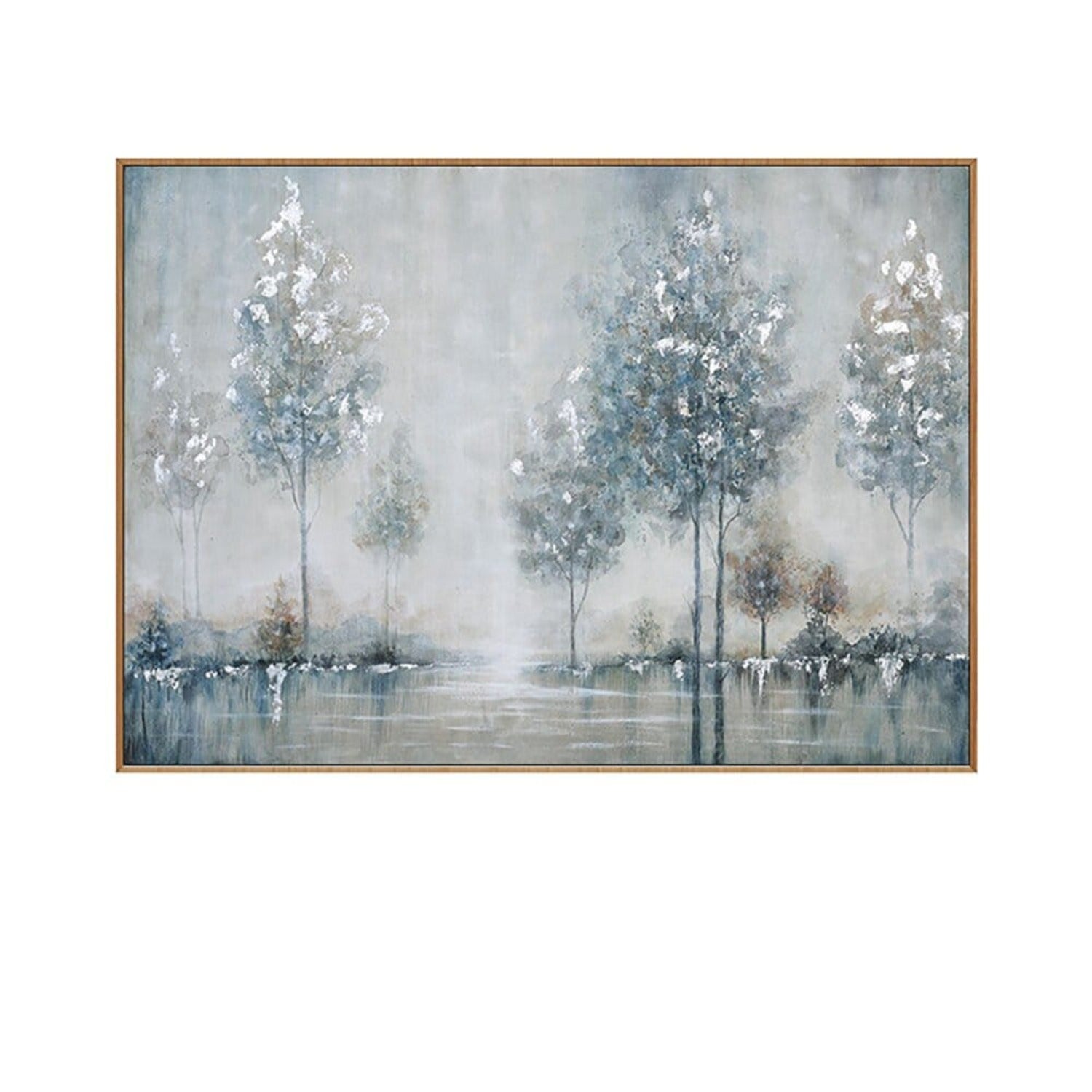 Landscape Trees with Snow 100% Hand Painted Art