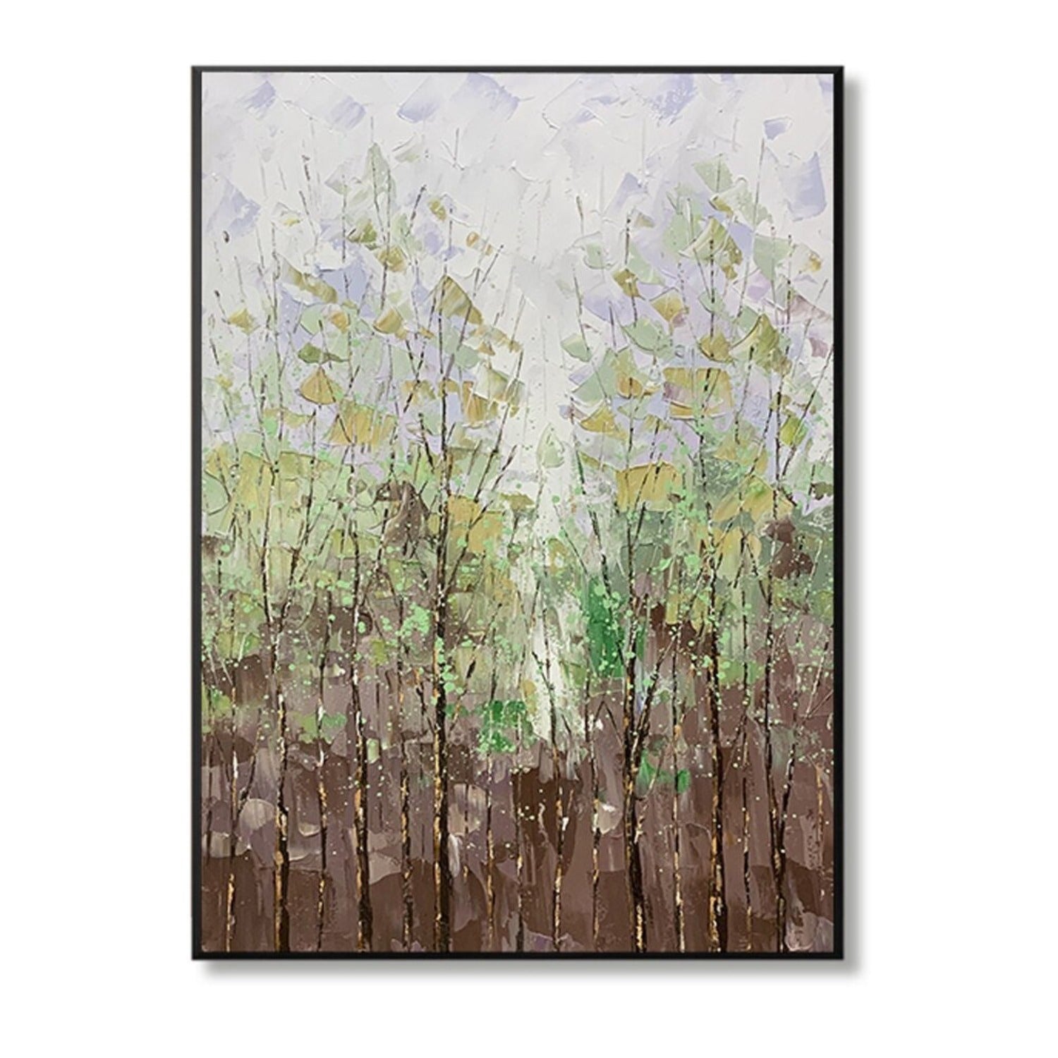 Modern Forest 100% Hand Painted Abstract Oil Art