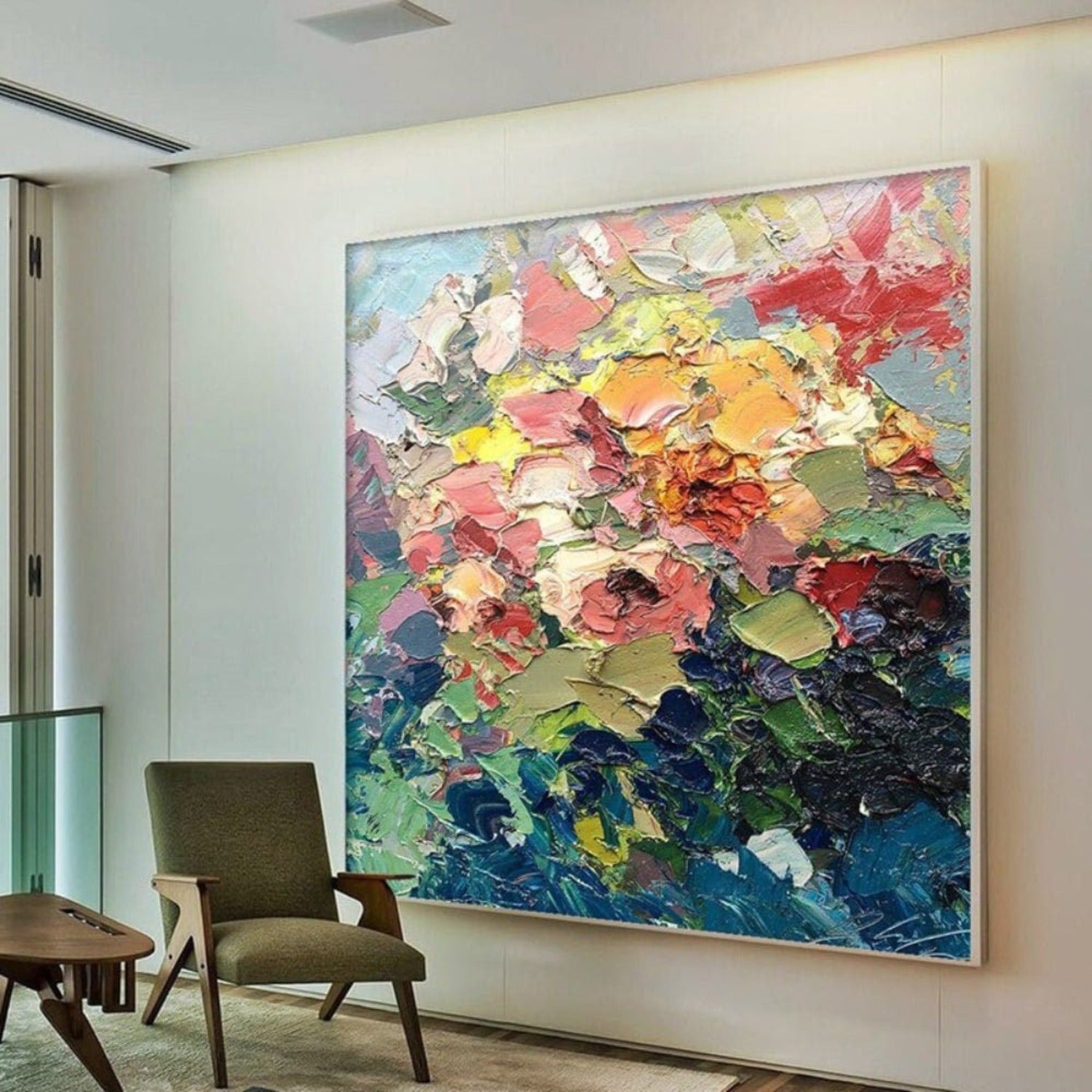 3D Palette Knife 100% Hand Painted Floral Wall Art