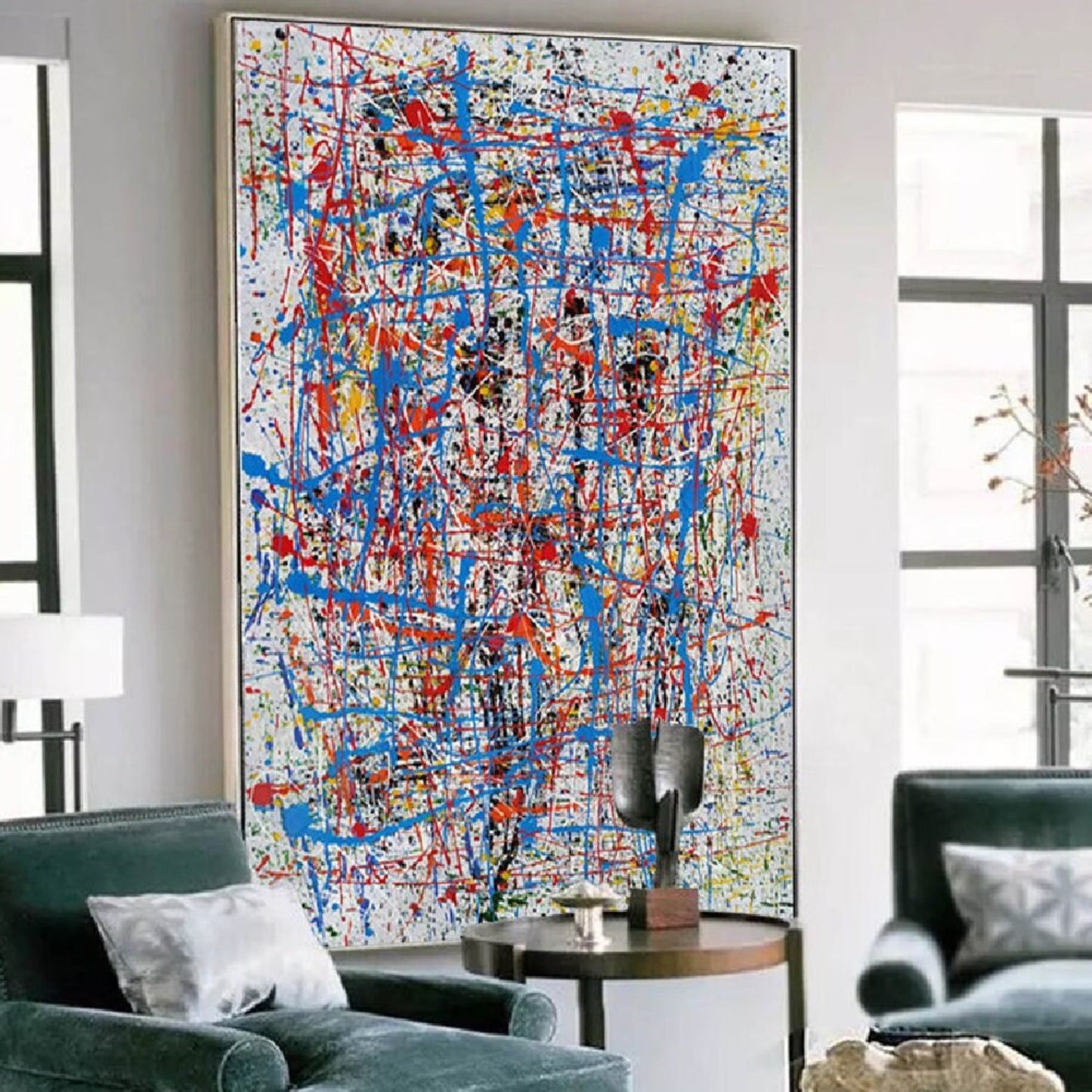 Acrylic Pollock Hand Painted Abstract Oil Painting