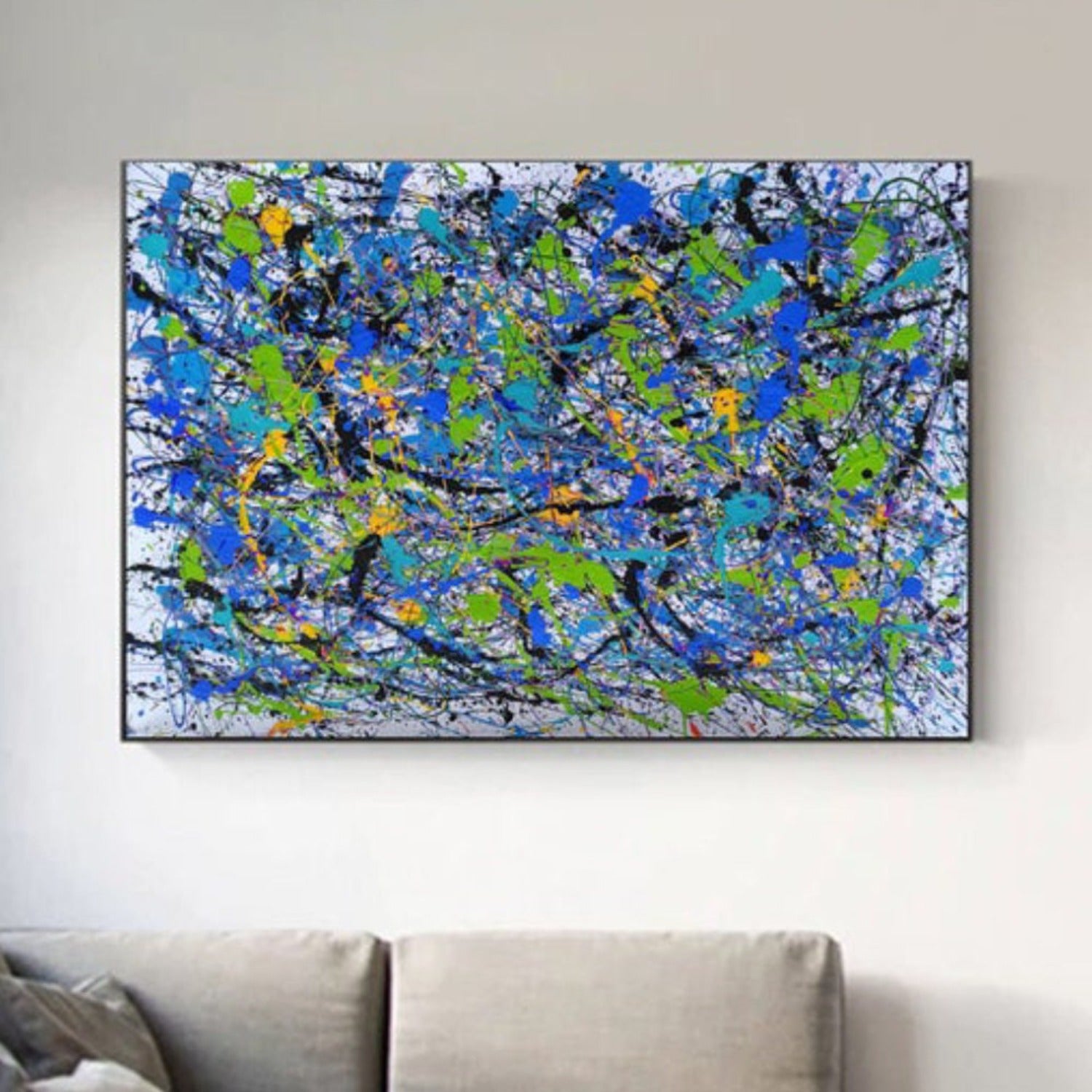 Abstract Jackson Pollock 100% Hand Painted Artwork