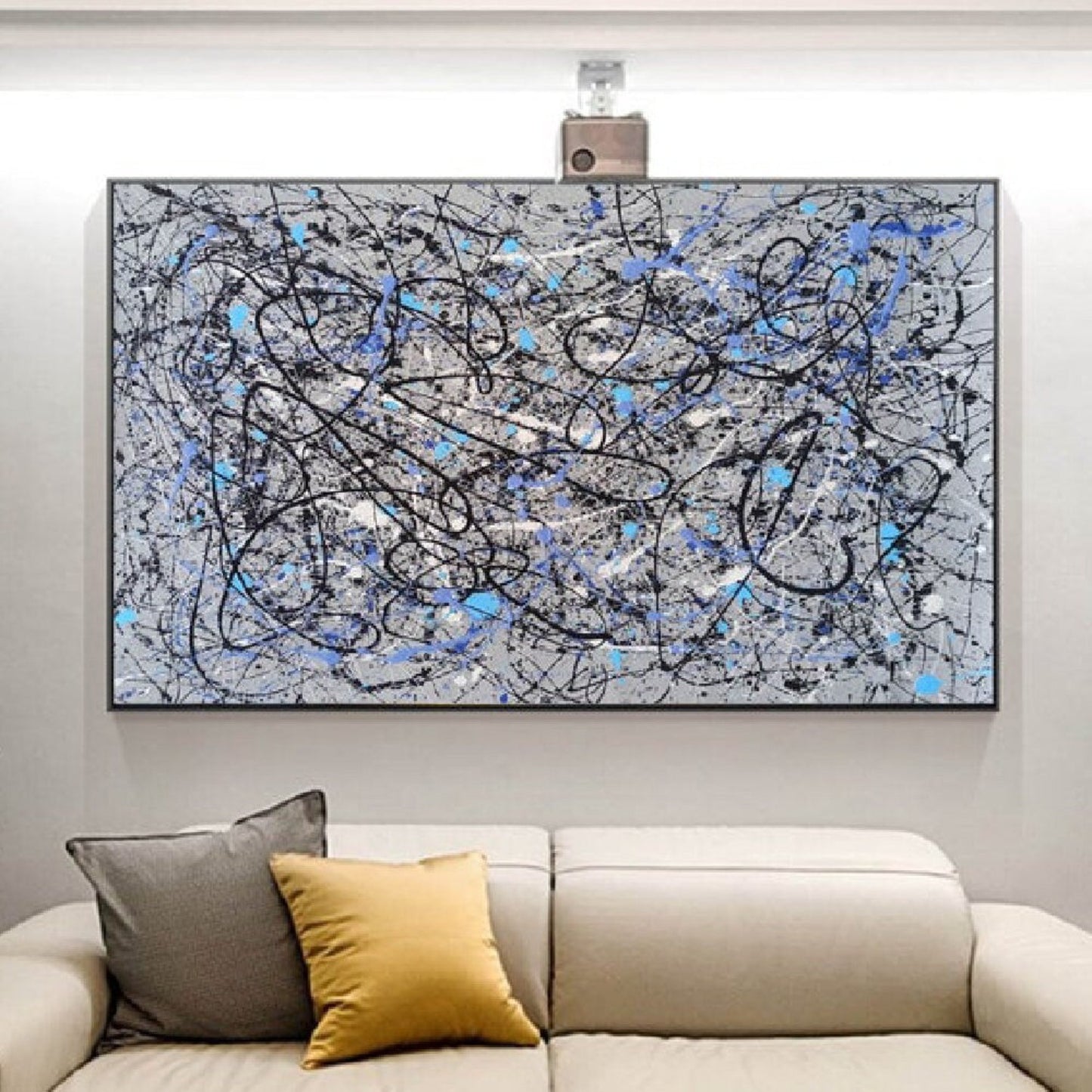 Original Jackson Pollock Style Drip Painting