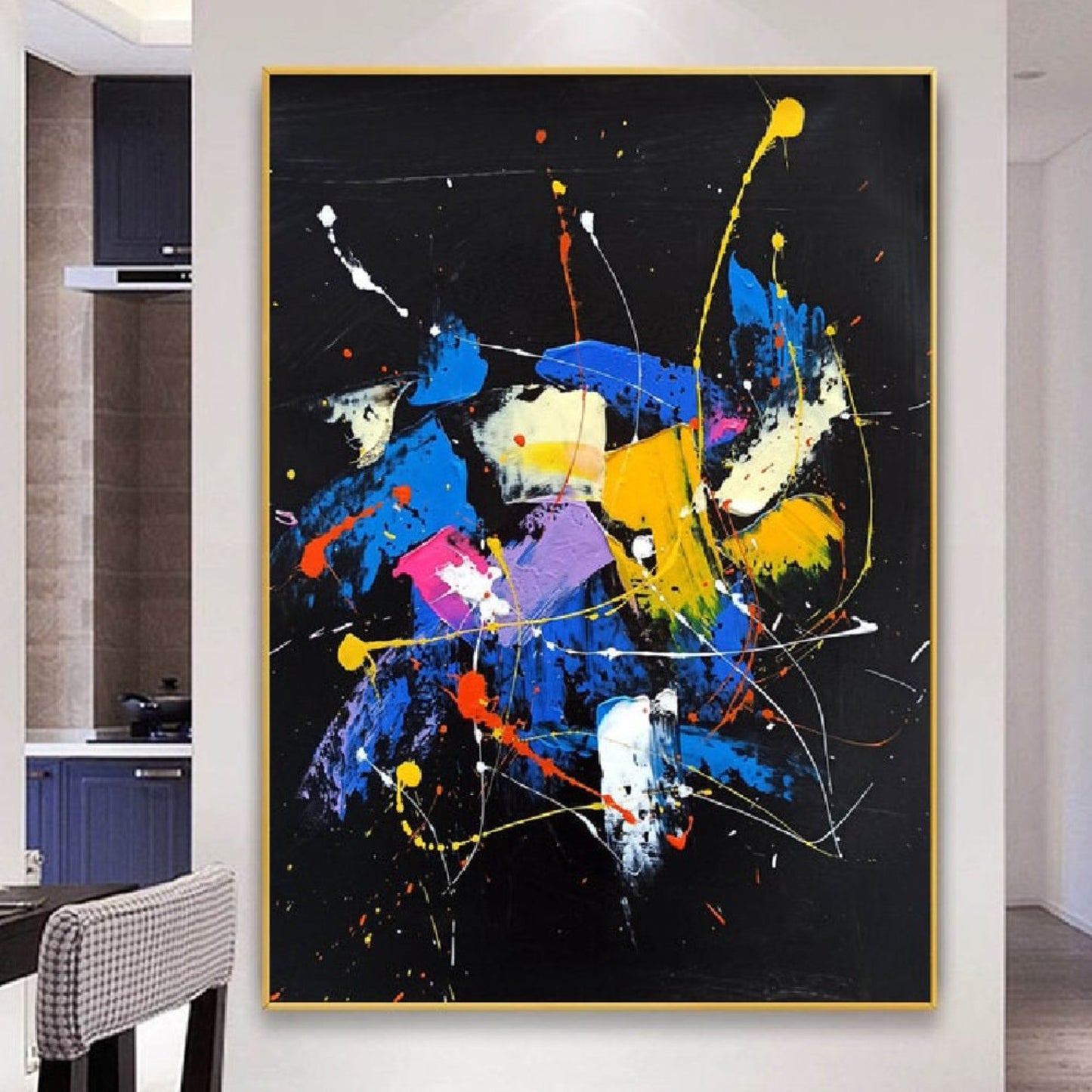 Loft Style Expressionism Splatter Pollock Painting