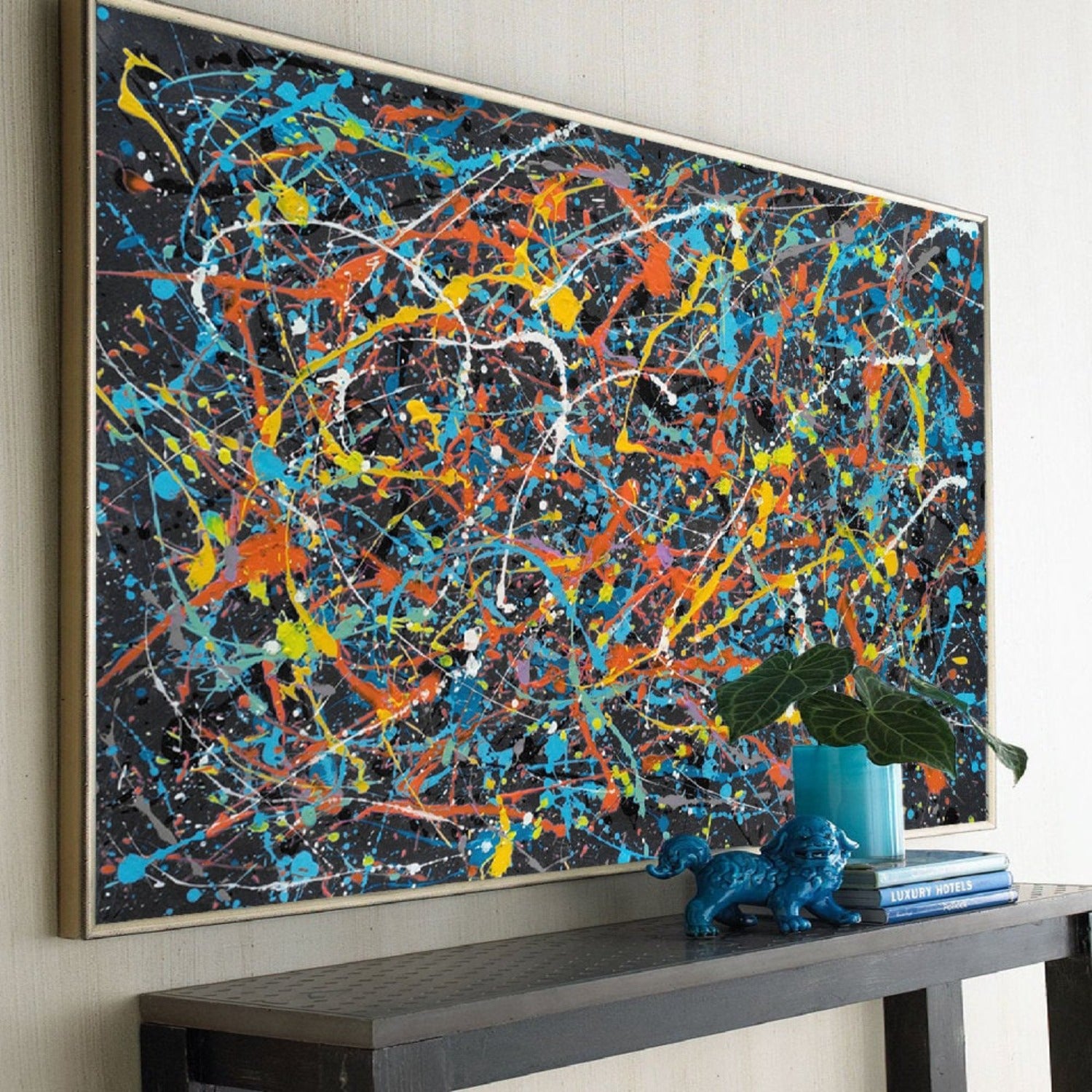 Abstract 100% Hand Painted Jackson Pollock Artwork