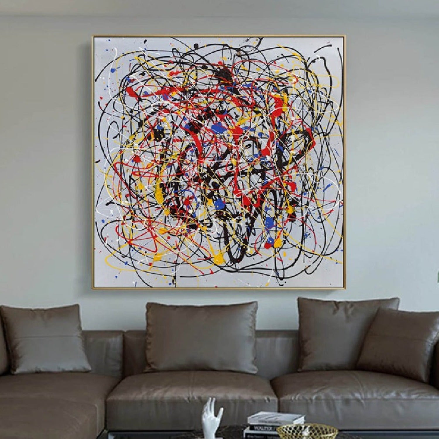 Original Acrylic Pollock Colourful Modern Wall Art