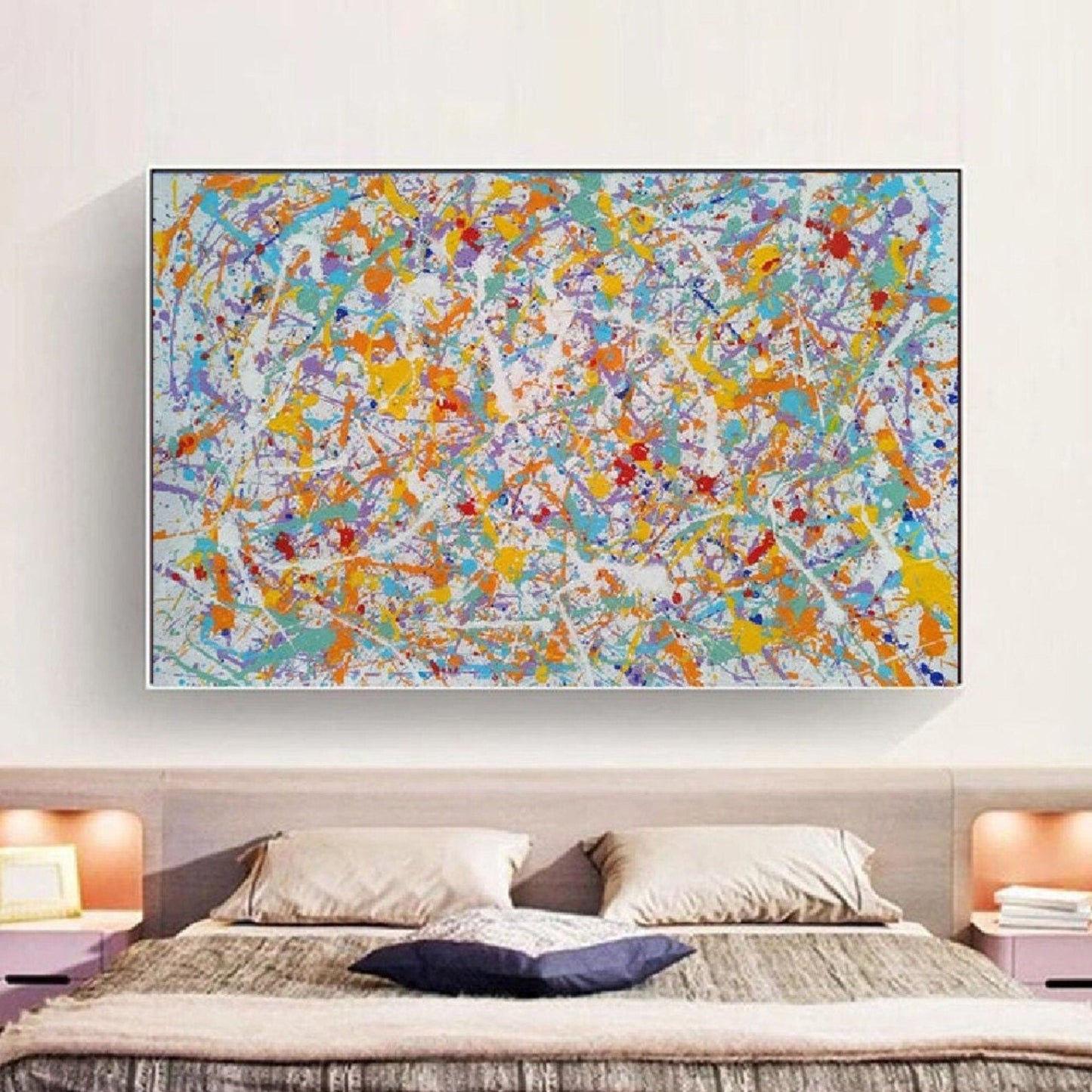 Original Acrylic Pollock Style Modern Oil Painting