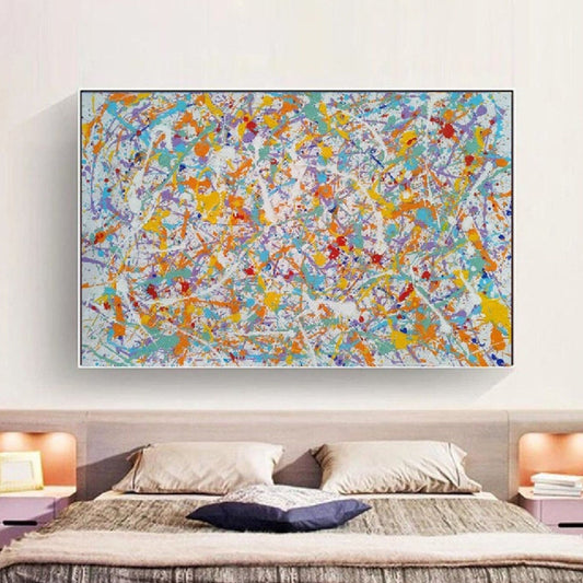 Original Acrylic Pollock Style Modern Oil Painting