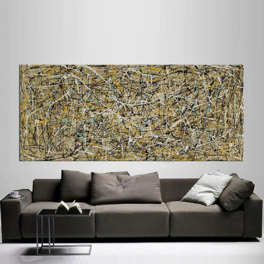 Modern Perfect Drip Jackson Pollock Abstract Art