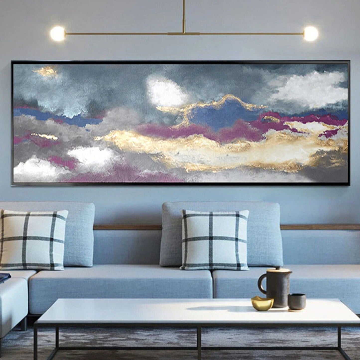 Beautiful Rainy Sky 100% Hand Painted Wall Artwork