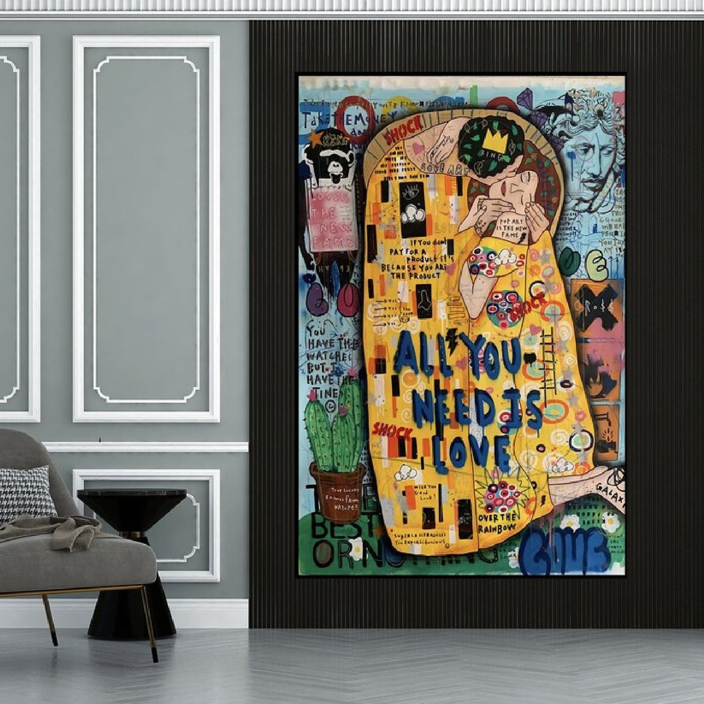 All You Need is Love 100% Hand Painted Pop Art