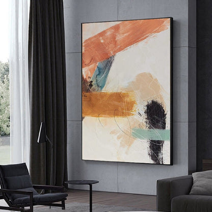 Acrylic Neutral Colour 100% Hand Painted Wall Art