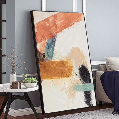 Acrylic Neutral Colour 100% Hand Painted Wall Art