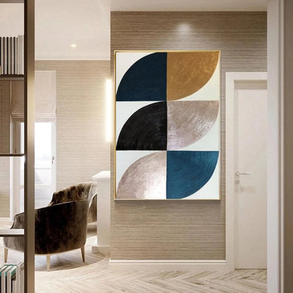 Geometric Luxury 100% Hand Painted Minimalist Art