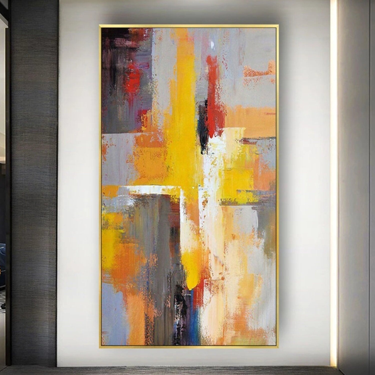 Abstract Minimalist 100% Hand Painted Wall Artwork