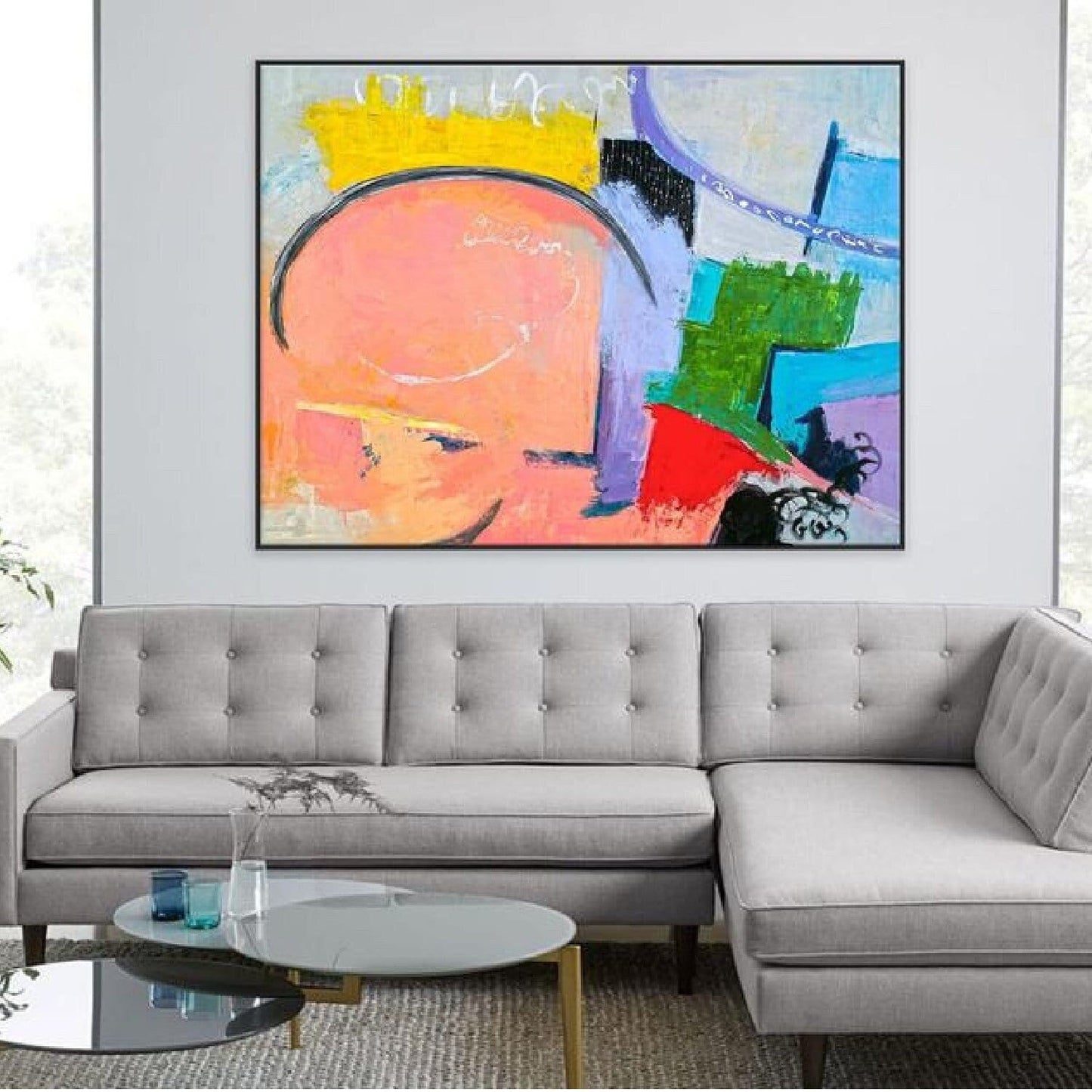 Modern Expressionism Hand Painted Woodbury Artwork