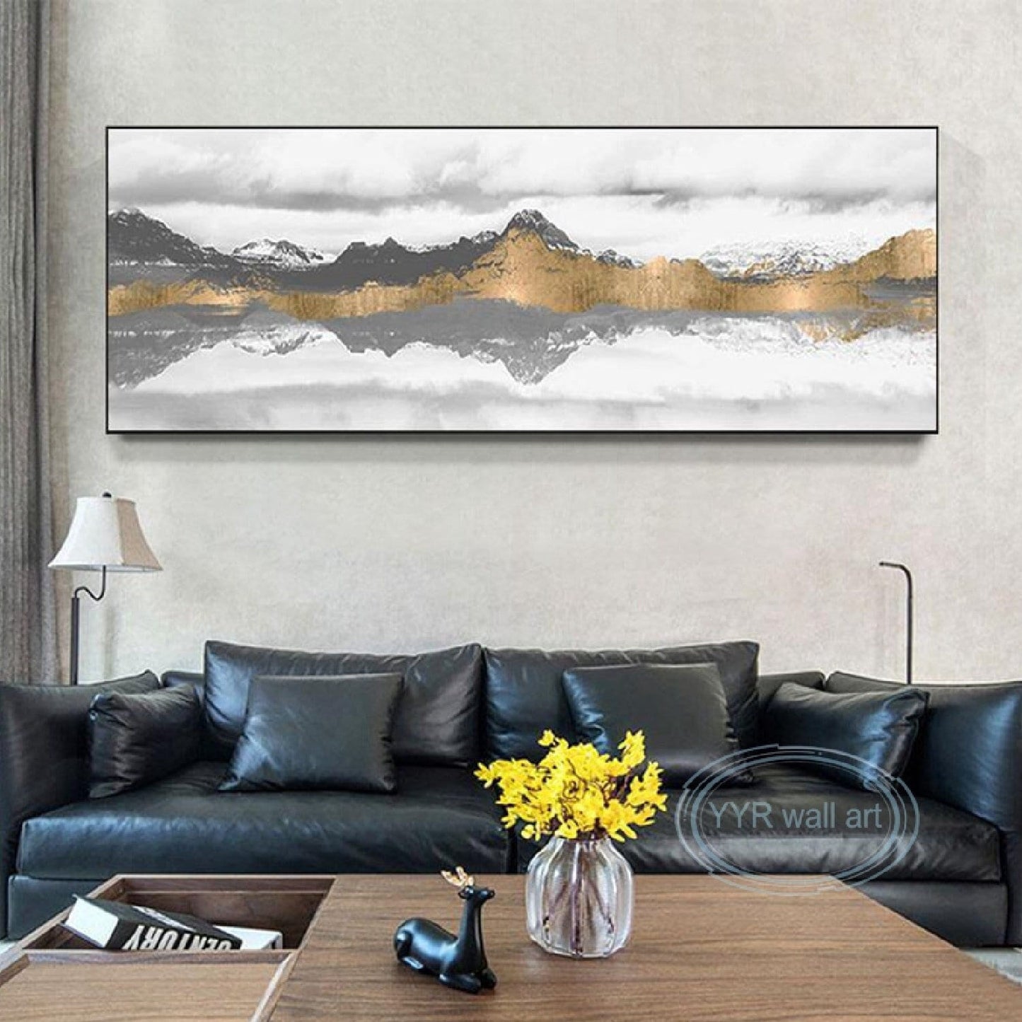 Acrylic Mountain Range 100% Hand Painted Wall Art