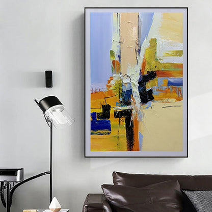 Minimalist Colourful 3D Textured Abstract Painting