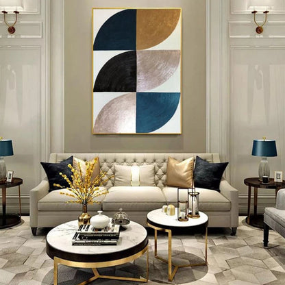 Geometric Luxury 100% Hand Painted Minimalist Art