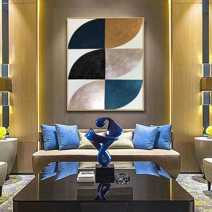 Geometric Luxury 100% Hand Painted Minimalist Art