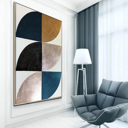 Geometric Luxury 100% Hand Painted Minimalist Art
