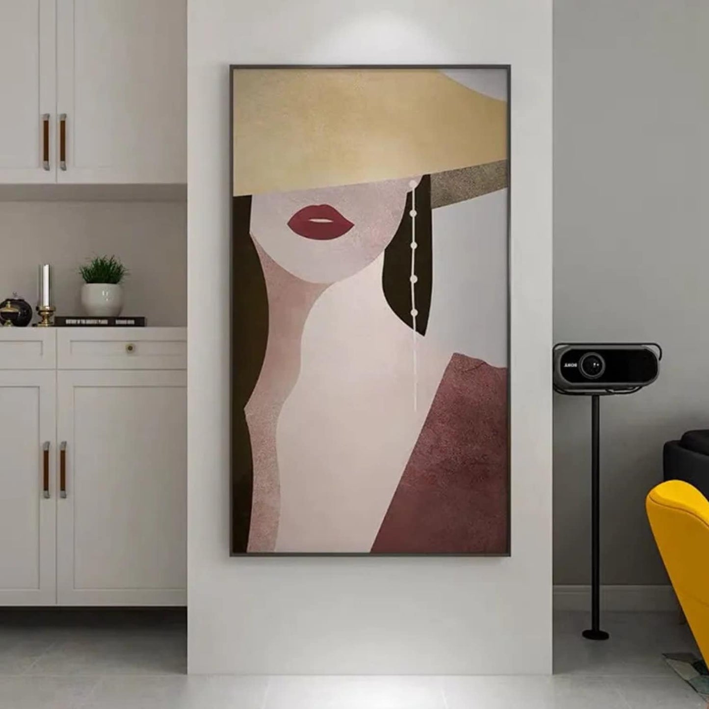 Modern Mysterious Girl 100% Hand Painted Artwork