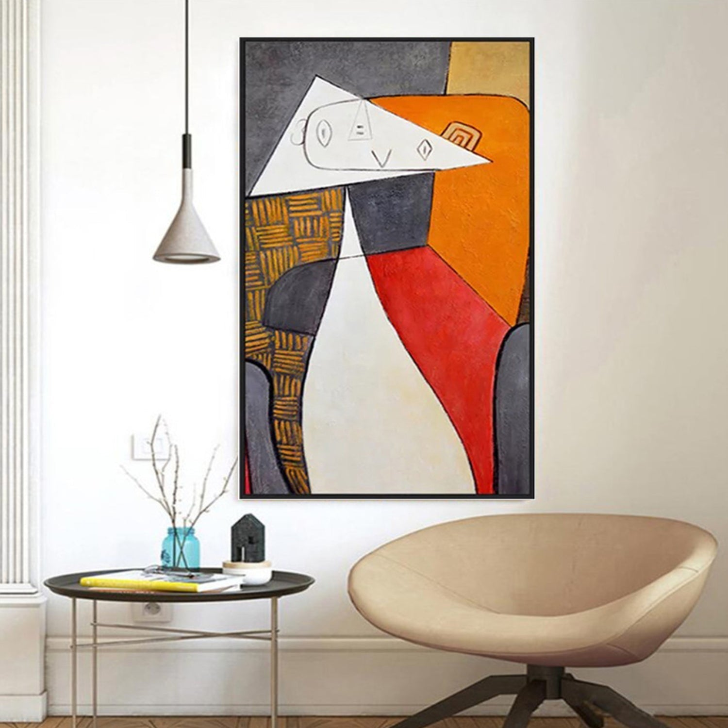 Abstract Multicolour Modern Minimalist Painting